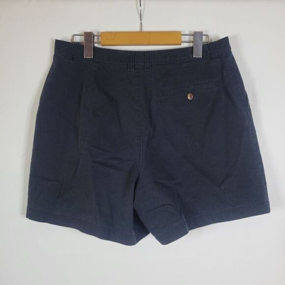 R.G. Browns 100% Cotton Classic Wide Leg Black Cotton High-Waisted Shorts - Picture 2 of 11